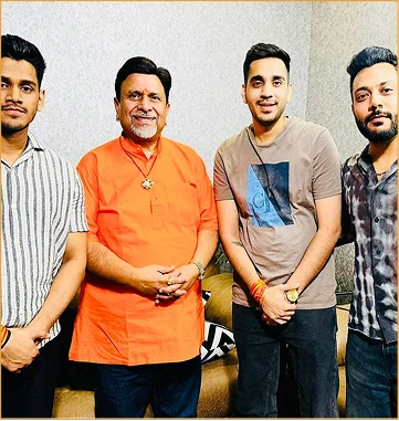 Guruji with clients